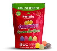 Hempthy CBD Gummies High Strength 1000mg CBD Edibles for Pain Relief & Better Sleep, THC-Free, High Strength CBD Gummy for Anxiety Relief for Adults (American Hard Gums)