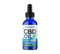 Hempthy CBD Oil 2000mg Natural | Extra Strength CBD Oil | UK Award-Winning Manufacturer | 30ml Bottle | Vegan, Non-GMO
