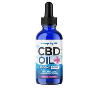 Hempthy High Strength CBD Oil Drops - Premium Hemp CBD - 30ml Bottle, Vegan (2000mg Mixed Berries)