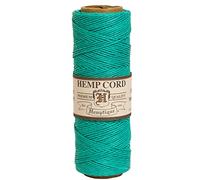 Hemptique #10 Hemp Cord Spool - Polished Colored String for Jewelry Making, Macramé & Crafting - Ideas to Life with Versatile Natural Twine - Add Style to Every Handmade Creation - Seafoam Green