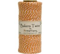 Hemptique Cotton Baker's Twine Spool 2-Ply 410'-Orange, Other, Multicoloured, 5.81 x 5.81 x 11.52 cm