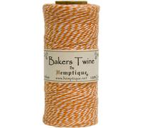 Hemptique Cotton Baker's Twine Spool 2-Ply 410'-Orange, Other, Multicoloured, 5.81 x 5.81 x 11.52 cm