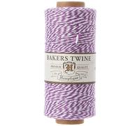 Hemptique Cotton Baker's Twine Spool 2-Ply 410'-Purple, Other, Multicoloured, 5.81 x 5.81 x 11.52 cm