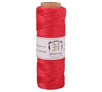Hemptique Hemp Cord, 10 lb., .5mm, Red, 205ft Spool