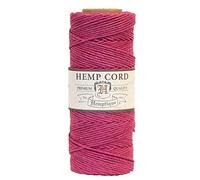Hemptique Hemp Cord Spool 20lb 205'-Dark Pink, Other, Multicoloured, 6.06 x 6.06 x 11.9 cm