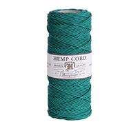 Hemptique Hemp Cord Spool 20lb 205'-Green, Other, Multicoloured, 6.06 x 6.06 x 11.9 cm
