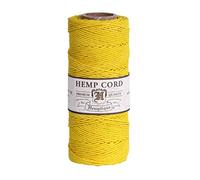 Hemptique Hemp Cord Spool 20lb 205'-Yellow, Other, Multicoloured, 6.06 x 6.06 x 11.9 cm