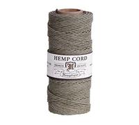 Hemptique 100% Hemp Cord Spool - 62.5 Meter Hemp String - Made with Love - No. 20~1mm Cord Thread for Jewelry Making, Macrame, Scrapbooking, DIY, More - Dusty Olive