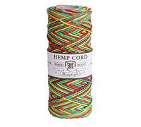 Hemptique Hemp Variegated Cord Spool 20lb 205'-Rasta, Other, Multicoloured