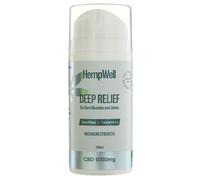HempWell Deep Relief CBD Cooling Cream 1000mg Flavour - 100ml