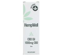 HempWell Pure CBD Isolate Stress Support Oil 1000mg Natural - 30ml