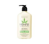 Hempz Age-Defying Body And Hand Lotion, Quick Absorption Moisturizer, For Dry, Cracked, Crepey Skin With Natural Hemp Seed Oil, Shea Butter, Aloe, Caffeine, Algae, Vanilla, Musk Scent, 17 Oz
