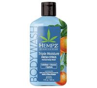 Hempz Body Wash Hydrating for Sensitive Skin, Scented, Moisture, Exfoliating with Shea Butter, Pure Hemp Seed Oil, and Algae for Sensitive Skin17 fl oz (Fresh Citrus)