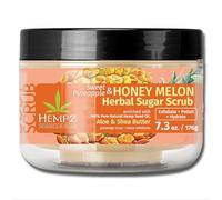 HEMPZ Sugar Body Scrub - All Natural Anti Aging Exfoliating Shea Butter, Sugar, and Salt - For Women, Men, and Teens - 7.3 fl oz (215mL, Pineapple & Honey Melon)