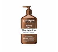 Hempz Vanilla Lux Herbal Body Moisturiser Lotion Cream with Niacinamide, Shea Butter, Aloe Vera and 100% Pure Hemp Seed Oil, 500mL