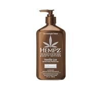 Hempz Vanilla Lux Herbal Body Moisturizer with Niacinamide, Shea Butter, Aloe Vera and 100% Pure Hemp Seed Oil, 17 oz.