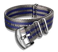 Hemsut Military Style Watch Strap, Seat Belt Watch Wrap for Men Women, High End Soft Quality Nylon Watch Bands with Heavy Duty Brushed Buckle of 18mm 20mm 22mm 24mm, 18mm, Military