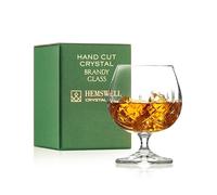 Hemswell Crystal Single Brandy Glass - Cut Crystal Cognac Snifter with Presentation Box - Goblet 250ml - Wicklow