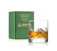 Hemswell Crystal Single Whiskey Glass - 310ml Old Fashioned Tasting Tumbler