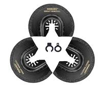 HEMUNC 3pcs Oscillating Tool Blades for Grout Removal Tile Mortar Concrete Masonry 1/16