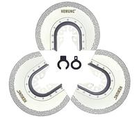 HEMUNC 3pcs Oscillating Tool Blades for Grout Removal Tile Mortar Concrete Masonry