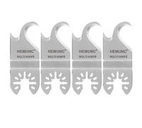 HEMUNC 4PCS Oscillating Multitool Saw Blades, Oscillating Multi Tool Hook Knife Blade for Cutting Roofing Shingles, PVC Carpet, and Cardboard, Fit Dewalt Milwukee Rockwell Bosch Dremel Ryobi Ridgid