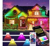 HEMVOR Permanent Outdoor Lights, RGB 30M/98ft 30LEDs Eaves Lights with WiFi Remote APP Work with Alexa, Google Assistant, Waterproof Outside String Light for House Holiday Decor
