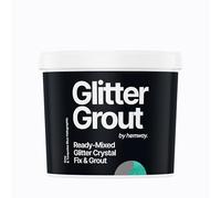 Hemway 2.5 L / 4.5 kg Turquoise Blue Holographic Glitter with Grey Grout | Ready Mixed & Easy to Use | Suitable for Kitchen & Bathroom | Waterproof & Mould Resistant | Non-Toxic & Cruelty Free