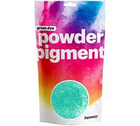 Hemway 50 g / 1.75 oz Metallic Mint Green Premium Grout Powder | Concrete Coloured Dye Pigment | Render Mortar Powdered Brick Toner | Suitable for Bathroom & Kitchen | High Colour Saturation