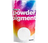 Hemway 50g / 1.75oz Metallic Chalk White Dye Pigment Powder | Luxury Premium Dye for Epoxy, Resin, Polyurethane Paint, Jewellery, Table Tops & Resin Floors | Colour Enhancement | Vegan & Toxin-Free