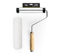 Hemway 9 Inch Bamboo Paint Roller & Sleeve, Premium Mid Pile Reusable