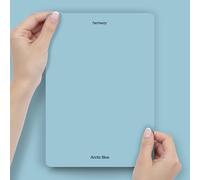 Hemway Arctic Blue Peel & Stick Sample Chalk Paint | A5 Accurate Colour Swatch, Mess-Free Alternative to Paint Tester Pots, Easy To Use, Eco-friendly, for Interior Furniture & Walls