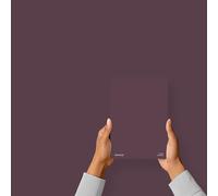 Hemway Aubergine Purple Peel & Stick Sample Interior Paint | A5 Accurate Colour Swatch, Mess-Free Alternative to Paint Tester Pots, Easy To Use, Eco-friendly, for Kitchen Bathroom Living Room