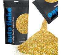 Hemway Auto Flake Glitter Additive for Paint, 100g, Fine Gold Holographic Metal Flake for Custom Auto Paint & Coatings, for Car, Motorbike, Truck, Vehicles, Automotives