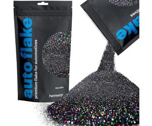 Hemway Auto Flake Glitter Additive for Paint, 100g, Microfine Black Holographic Metal Flake for Custom Auto Paint & Coatings, for Car, Motorbike, Truck, Vehicles, Automotives