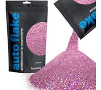 Hemway Auto Flake Glitter Additive for Paint, 100g, Microfine Pink Holographic Metal Flake for Custom Auto Paint & Coatings, for Car, Motorbike, Truck, Vehicles, Automotives