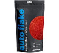 Hemway Auto Flake Glitter Additive for Paint, 100g, Microfine Red Holographic Metal Flake for Custom Auto Paint & Coatings, for Car, Motorbike, Truck, Vehicles, Automotives