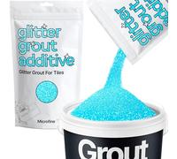 Hemway Baby Blue Iridescent Glitter Grout Additive Microfine 100g Metallic Flakes for Adding Sparkle to Kitchen & Bathroom Tiles | Enhance Your Indoor Grouting Projects with a Durable Sparkly Effect