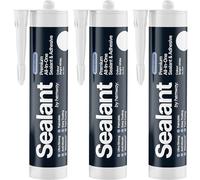 Hemway Bright White Construction Sealant & Adhesive 300ml - 3 Pack