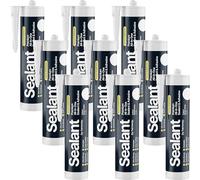 Hemway Bright White Kitchen & Bathroom Sealant & Adhesive 300ml 9 Pack