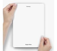 Hemway Bright White Peel & Stick Sample Chalk Paint | A5 Accurate Colour Swatch, Mess-Free Alternative to Paint Tester Pots, Easy To Use, Eco-friendly, for Interior Furniture & Walls