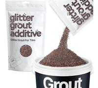 Hemway Bronze Brown Glitter Grout Additive 100g Metallic Flakes for Adding Sparkle to Kitchen & Bathroom Tiles | Enhance Your Indoor Grouting Projects with a Durable Sparkly Effect