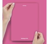 Hemway Bubblegum Pink Peel & Stick Sample Chalk Paint | A5 Accurate Colour Swatch, Mess-Free Alternative to Paint Tester Pots, Easy To Use, Eco-friendly, for Interior Furniture & Walls