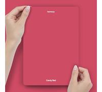 Hemway Candy Red Peel & Stick Sample Chalk Paint | A5 Accurate Colour Swatch, Mess-Free Alternative to Paint Tester Pots, Easy To Use, Eco-friendly, for Interior Furniture & Walls