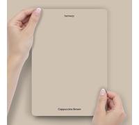 Hemway Cappuccino Brown Peel & Stick Sample Chalk Paint | A5 Accurate Colour Swatch, Mess-Free Alternative to Paint Tester Pots, Easy To Use, Eco-friendly, for Interior Furniture & Walls