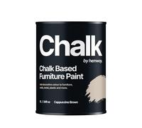 Smooth Chalky Finish Flat Matt Chalk Based Furniture Paint Hemway Cappuccino Brown 1L