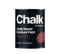 Hemway - Chalk Based Furniture Paint - Dark Cherry Red 1 L | Chalky Matt Shabby Chic Finish for Interior & Exterior Home Decor | Quick Dry & All-in-one