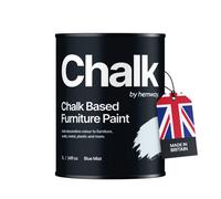 Hemway Chalk Based Furniture Paint Flat Matt Blue Mist 1L Shabby Chic, Chalky Finish, Interior, Walls, Wood, Quick Dry