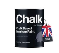 Hemway Chalk Based Furniture Paint Flat Matt Dark Lavender 1L Shabby Chic, Chalky Finish, Interior, Walls, Wood, Quick Dry