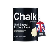 Hemway Chalk Based Furniture Paint Flat Matt Lemon Chiffon Yellow 1L Shabby Chic, Chalky Finish, Interior, Walls, Wood, Quick Dry